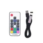 Controler cu telecomanda 17 taste RGB , 5V USB