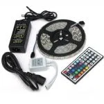 Kit Banda led RGB 5050,60led/m , Transformator 5A, Telcomanda IR 44 Taste IP65 de Exterior