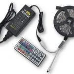 Kit Banda Led RGB IP65 5 metri 5050 60led/m , Transformator 5A, Telecomanda 44 Taste