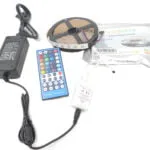 Kit Banda led RGBWW 4 in 1(RGB+ Alb Cald) 5050,60led/m, ip20 , Transformator 5A, Telecomanda cu IR 5Metri