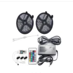 Kit banda led RGB 5050, 10metri ip20, Controller WIFI, +telecomanda 24 taste, Transformator 7A.