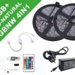 Kit Banda Led RGBNW 4in1 10 metri(RGB +ALB NATURAL)5050,IP65, Controller WIFI, +telecomanda 24 taste, Transformator 5A