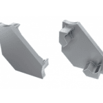 Capac teminal plastic fara gaura Profil Aparent C - Gri