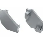 Capac teminal plastic fara gaura Profil Aparent C - Gri