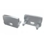 Capac terminal plastic cu gaura HIGH pentru Profil Aparent D - Gri