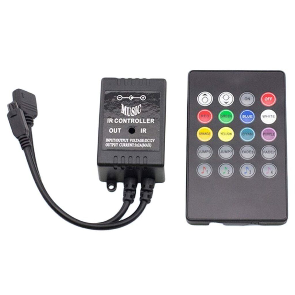Controler muzical cu telecomanda IR RGB