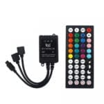 Controler muzical 2 iesiri si telecomanda 44 taste IR RGB
