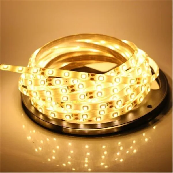 Kit Banda LED 2835 60led/m Alb Cald IP20 , telecomanda , sursa 2A