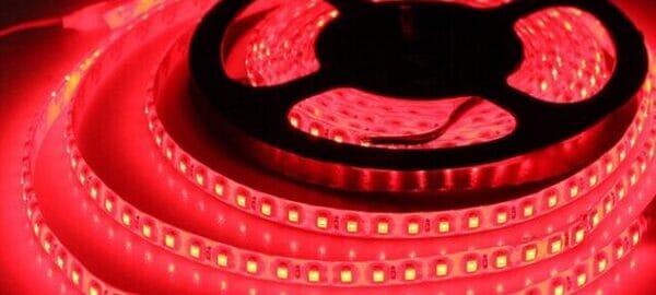 Kit Banda LED 2835 60led/m Rosu IP20 , telecomanda , sursa 2A