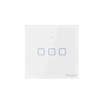 SONOFF T2EU3C-TX - ÎNTRERUPĂTOR TOUCH TRIPLU CU CONTROL WIFI SI RF
