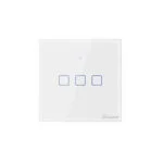 SONOFF T2EU3C-TX - ÎNTRERUPĂTOR TOUCH TRIPLU CU CONTROL WIFI SI RF