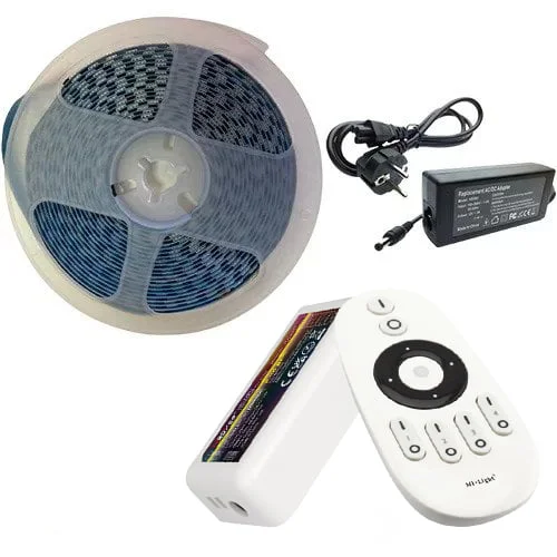 Kit Banda LED Alb Natural 5050 120led/m, IP20, 12V ,5 metri
