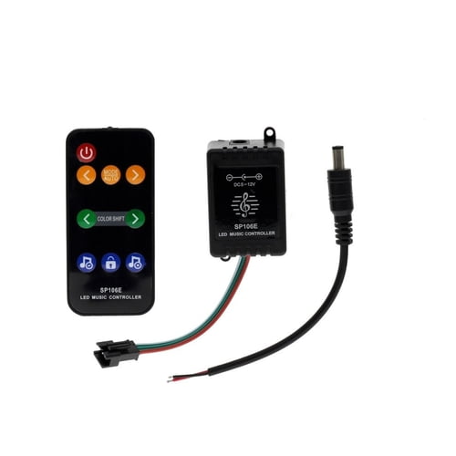 Controler muzical cu telecomanda SP106E pentru banda LED digitala