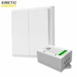 KIT ÎNTRERUPĂTOR DUBLU WIRELESS KINETIC ENERGY + CONTROLLER 2 CANALE KINETIC ENERGY 2*5A