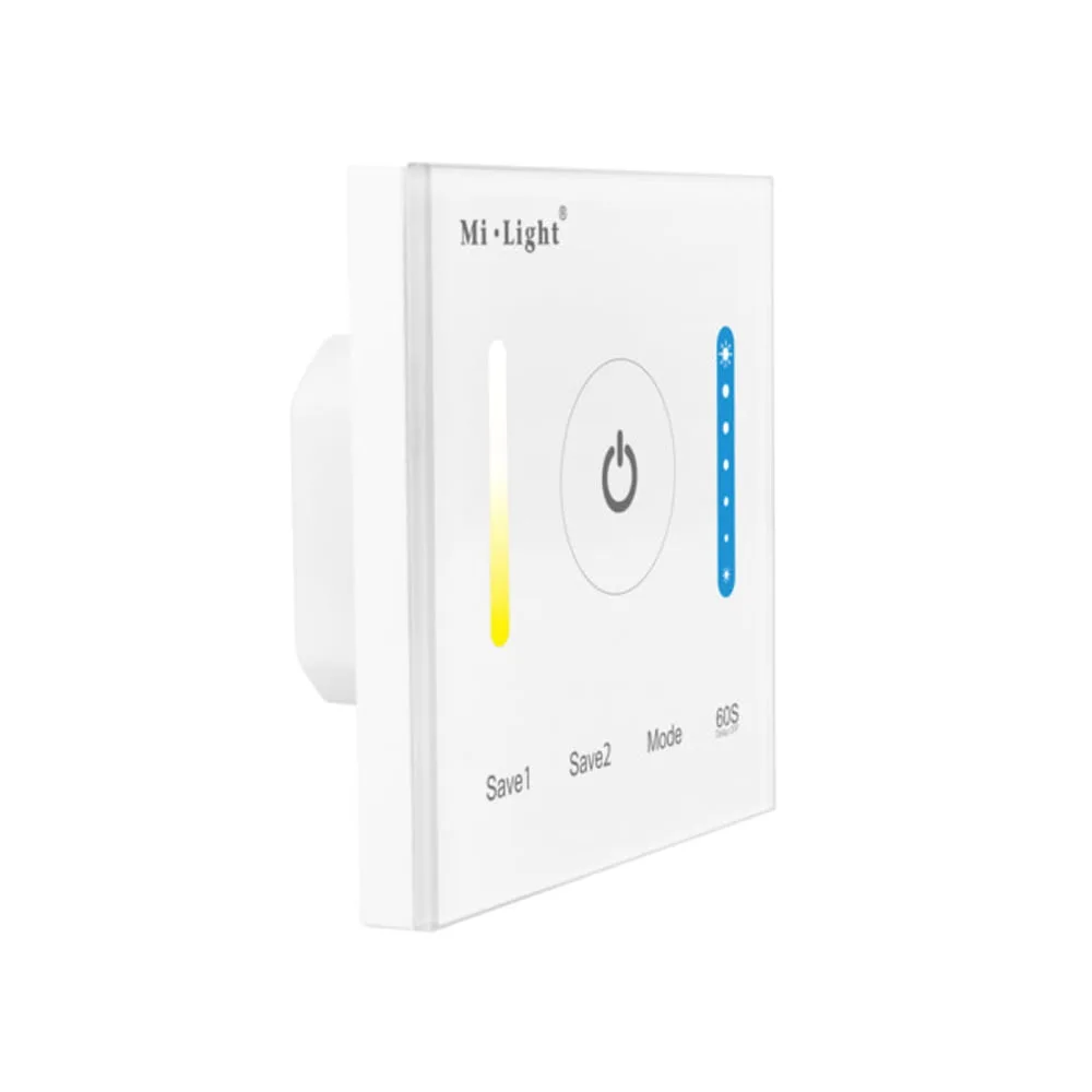 Miboxer  P2 Controler De Perete Pentru Banda LED CCT (Dual White), Alb