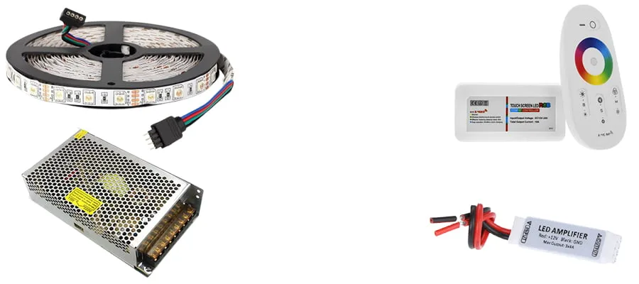 Conectarea Kiturilor de banda led RGB cu o lungime de 15-20 metri ( transformator metalic )