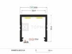 Profil neincastrabil SMART16 Aluminiu Brut