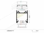 Profil neincastrabil LINEA20 Aluminiu Brut
