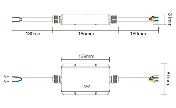 Miboxer WL5-WP Controler WIFI LED 5in1 Waterproof ( Rezistent la apa )