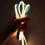 Banda LED COB Alb Cald 384led/m, 3000k, IP20, 12V , 5 Metri