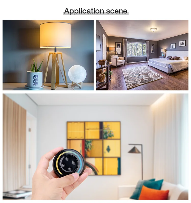 MiBoxer S1-B Telecomanda Sunrise 2.4G, Dual White / Monocolor, Negru