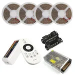 Kit Banda led Alb Rece 240led/m Transformator 20a 240w,ip20 20 metri