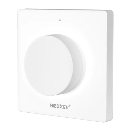 MiBoxer K1 Telecomanda de Perete 2.4Ghz cu Switch Rotativ Dual White/Monocolor, Alb