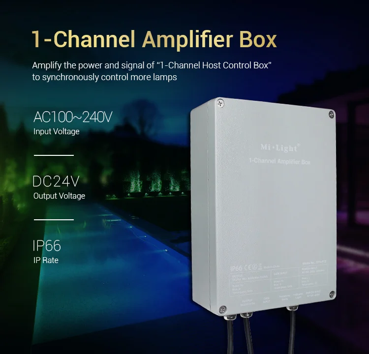 MiBoxer SYS-PT2 Amplifier Box 1 Canal