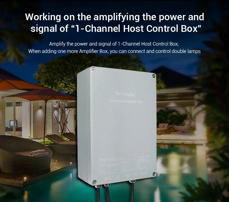 MiBoxer SYS-PT2 Amplifier Box 1 Canal