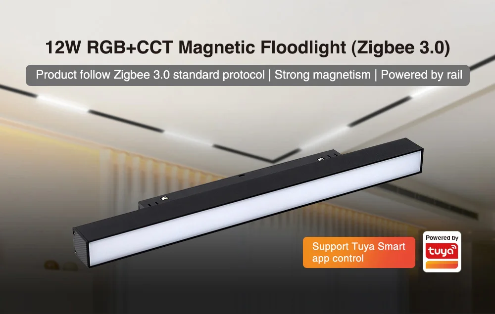 MiBoxer MF5-12A-ZL Reflector Magnetic 48V, 12W RGB+CCT (Zigbee 3.0+2.4G)