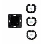 Shelly wall switch 2 - intrerupator dublu pentru relee smart Shelly - Negru