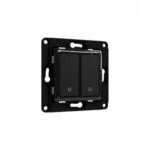 Shelly wall switch 2 - intrerupator dublu pentru relee smart Shelly - Negru