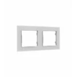 Shelly wall frame 2 - rama dubla pentru intrerupatoarele Shelly - Alb