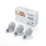Kit 3 Becuri Smart LED Nanoleaf Essentials Smart A19 Bulb, E27 9W