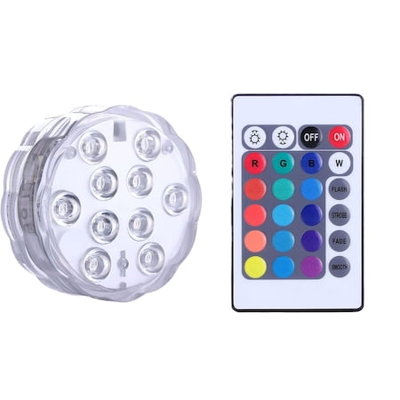 RGB Submersible LED Lamp with Remote Control 24 Keys