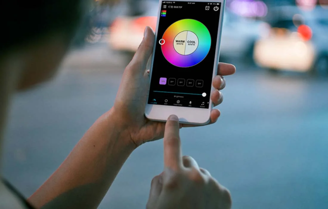 Plafoniera muzicala Offdarks RGB 28W