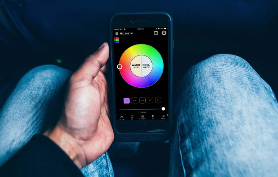 Plafoniera muzicala Offdarks RGB 42W