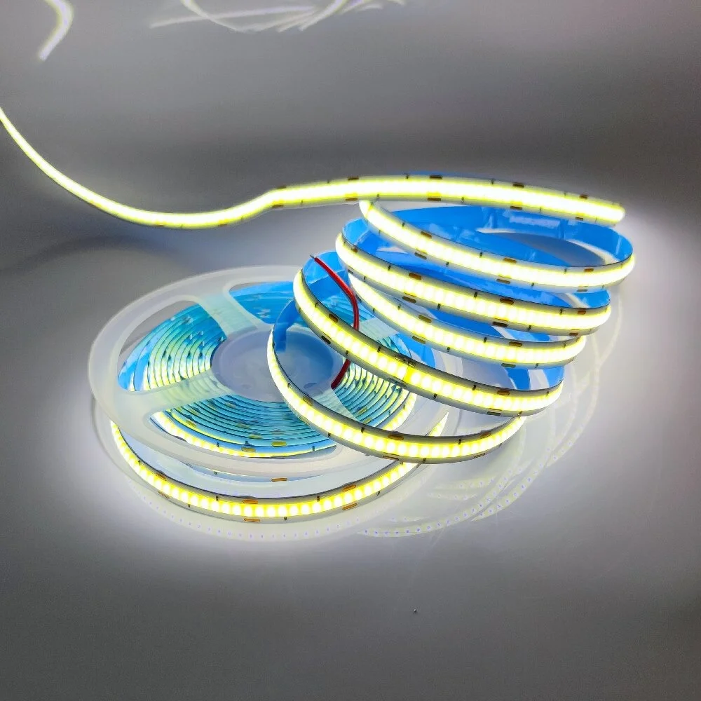 Banda LED COB CCT (Dual White) 608led/m, IP20, 12V, 5 Metri