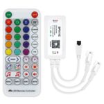 Controler cu telecomanda banda LED Digitala SP511E, 2 iesiri pentru WS2812B WS2811, muzical