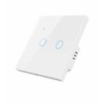 Intrerupator smart dublu Zigbee cu nul optional si panou de sticla Nous LZ2