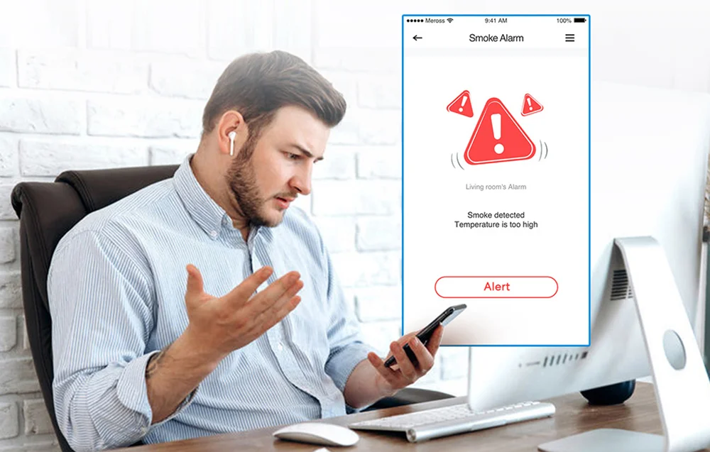 Alarma inteligentă de fum Meross GS559AH (HomeKit)