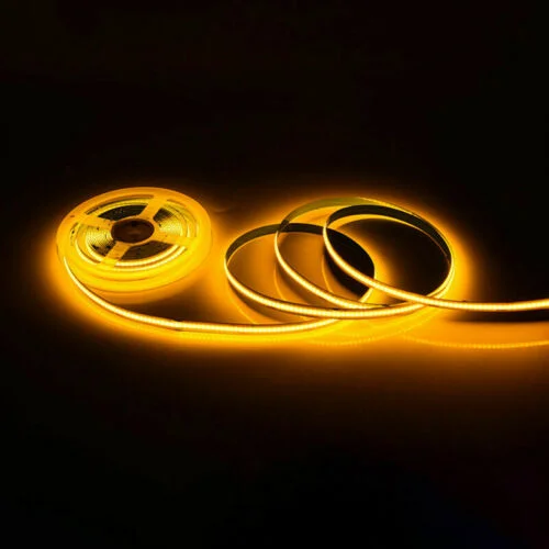 Banda LED COB Galben 480led/M, IP20, 12V, 5 Metri