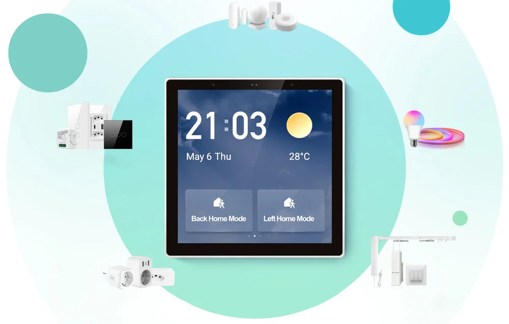 Panou de control inteligent Avatto T6E Wi-Fi Ble Zigbee Tuya