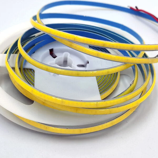 Banda LED COB CCT (Dual White) 600led/m, IP20, 24V, 5 Metri, 2 fire, Ultra Subtire