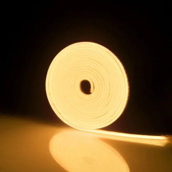 Banda LED Neonflex 2835 120LED/M, IP67, 6*12mm 24V la metru liniar - Alb Cald