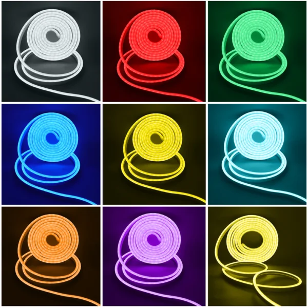 Banda LED Neonflex RGB 3535, 108LED/M, IP67, 12V, 5 Metri