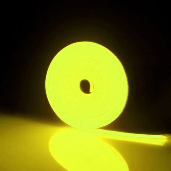 Banda LED Neonflex 2835 120LED/M, IP67, 6*12mm 24V la metru liniar - Galben Lamai