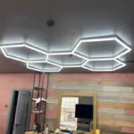 Lampa LED Hexagonala 5 Hexagoane (Tub 0.565m)