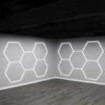 Lampa LED Hexagonala 5 Hexagoane (Tub 0.565m)