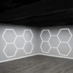 Lampa LED Hexagonala 5 Hexagoane (Tub 0.565m)